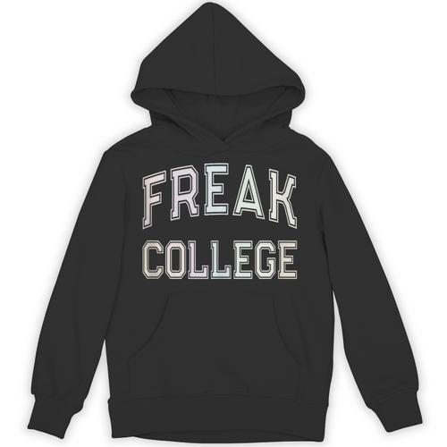 Vintage Sarcastic FREAK COLLEGE Introvert Anti Social Unisex Hoodie - Raresse
