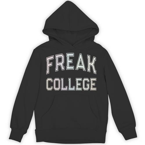 Vintage Sarcastic FREAK COLLEGE Introvert Anti Social Unisex Hoodie - Raresse