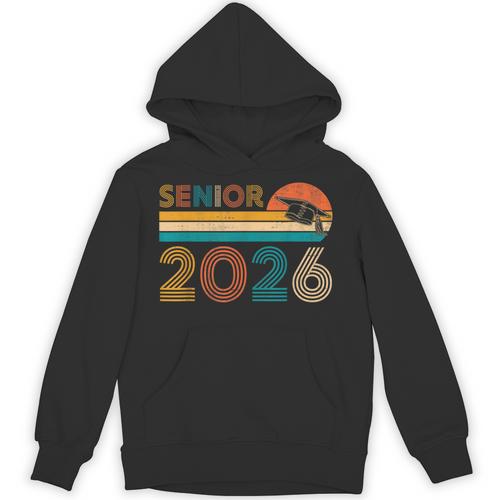 Vintage Senior 2026 Graduate Class Of 2026 Graduation Grad Unisex Hoodie - Best Gift Smart