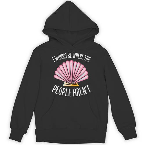 I Wanna Be Where The People Aren't Introverted Introvert Unisex Hoodie - Raresse