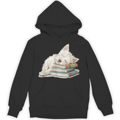 West Highland Terrier Books Dog Breed Westie For Men Women Girls Kids Unisex Hoodie - Bookorys