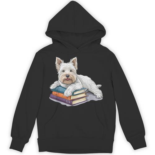 West Highland Terrier Books Dog Breed Westie Unisex Hoodie - Bookorys