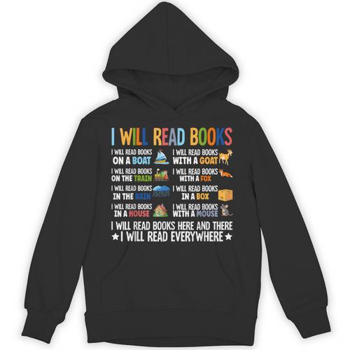 I Will Read Books On A Boat Fun Reading Lover Unisex Hoodie - Bookorys