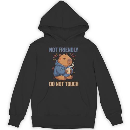 Women's Grouchy Capybara Not Friendly Do Not Touch Introvert Unisex Hoodie - Raresse