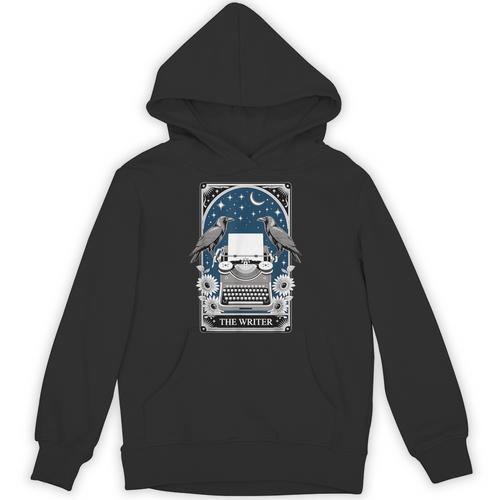 The Writer Typewriter Crow Writing Journalist Book Writer Unisex Hoodie - Bookorys