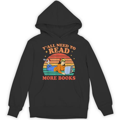Y'All Need To Read More Books Book Lover Vintage Unisex Hoodie - Bookorys