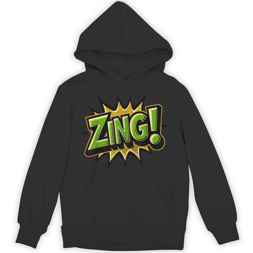 ZING Comic Book Retro Artwork – Cartoon Collector Unisex Hoodie - Bookorys CA
