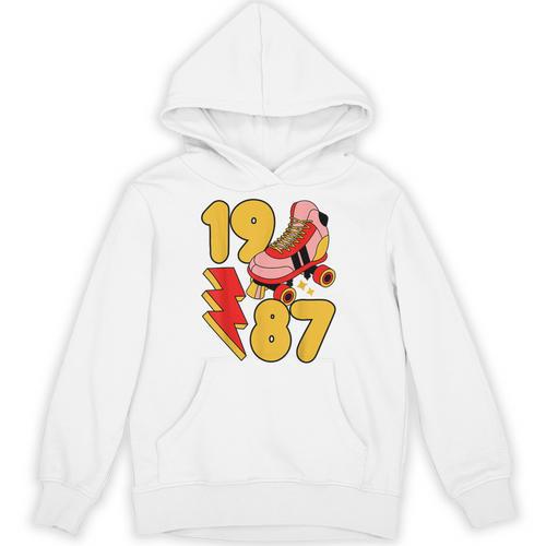 1987 Retro Roller Skate Vintage 80s Nostalgia Collector Unisex Hoodie - Figerry