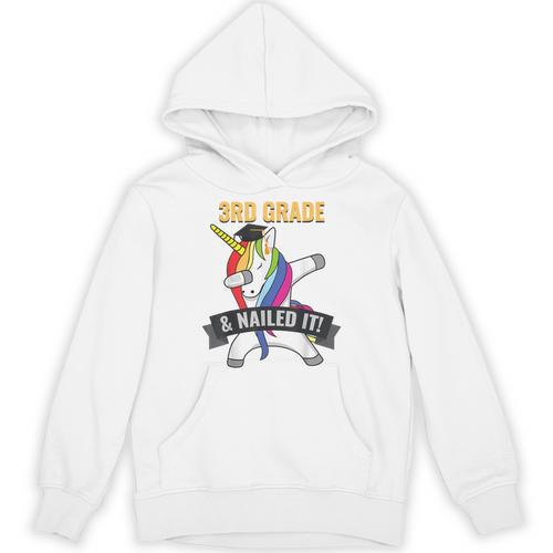 3RD GRADE NAILED IT UNICORN DABBING GRADUATION T-SHIRT Unisex Hoodie - Best Gift Smart
