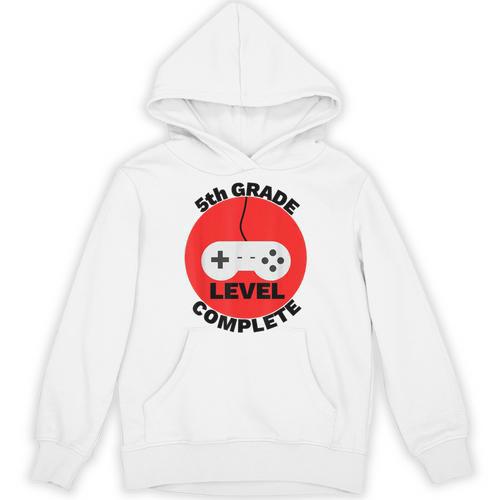 5th Grade Level Complete Gamer Graduation Unisex Hoodie - Best Gift Smart
