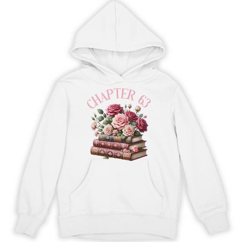 63rd Birthday Chapter 63 Birthday Shirt Women Book Lover Premium Unisex Hoodie - Bookorys