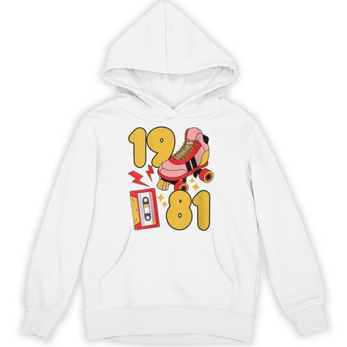 80s Vibes Mixed Tapes & Roller Skates 1981 Nostalgia Retro Unisex Hoodie - Figerry