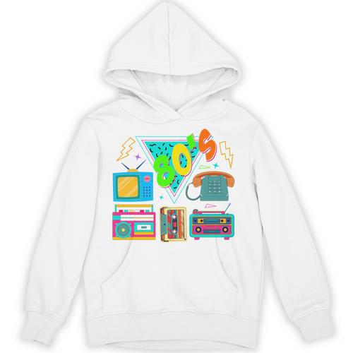 80's Vintage Cassette Tape Nostalgia Mixtape Era 1980s Retro Unisex Hoodie - Figerry