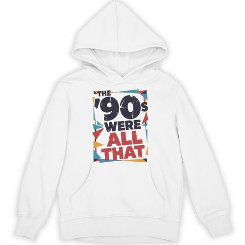 The 90s Were All That – Retro 1990s Nostalgia Tee Premium Tri-Blend Unisex Hoodie - Figerry