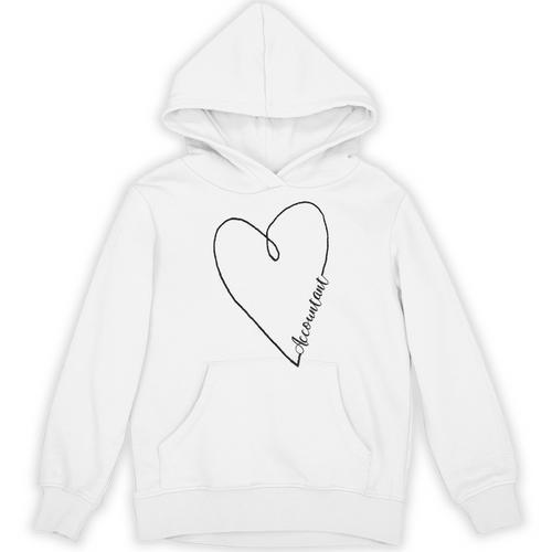 Accountant Heart Shirt Graduation Unisex Hoodie - Best Gift Smart