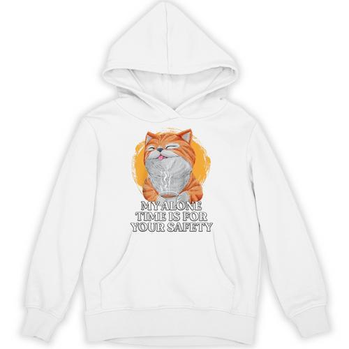 My Alone Time Is For Your Safety Coffee Lover Introvert Raglan Baseball Tee Unisex Hoodie - Raresse
