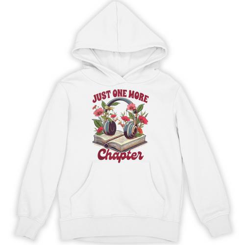 Audiobook Lover Bookish Headphones Just One More Chapter Unisex Hoodie - Bookorys