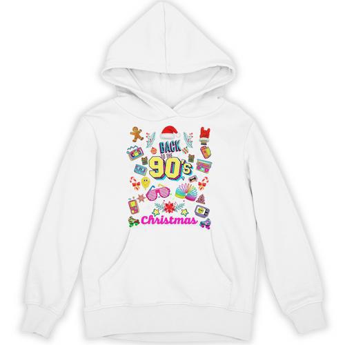 Back To 90's Christmas Nostalgia Quotes Graphic Premium Tri-Blend Unisex Hoodie - Figerry