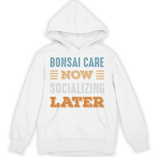Bonsai Care Now Minimal Socializing Introvert Vintage Unisex Hoodie - Raresse