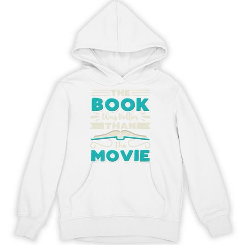 The Book Was Better Than The Movie Literary Library Bookworm Premium Tri-Blend Unisex Hoodie - Bookorys DE