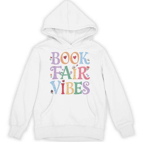 Book Fair Vibes Groovy Retro Reading Unisex Hoodie - Bookorys