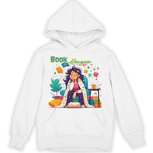 Book Lover Woman Woman Book Hangover Premium Tri-Blend Unisex Hoodie - Bookorys DE