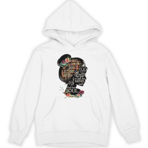 Book Reading Bookworm Book Lover Women Kids Girls Librarian Unisex Hoodie - Bookorys DE