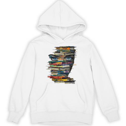 Book Women Graphic Art Colorful Eyes Unisex Hoodie - Bookorys DE