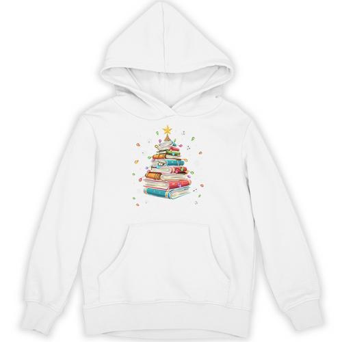All Booked For Christmas Book Christmas Book Lover Librarian Unisex Hoodie - Bookorys