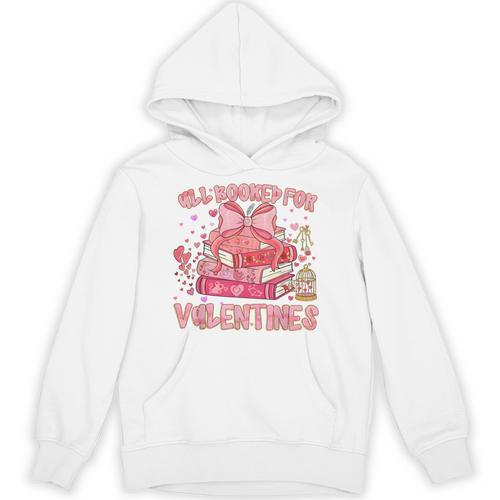 All Booked For Valentines Book Lovers Teacher Kid Valentines Unisex Hoodie - Bookorys
