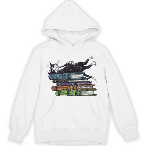 Books Cats Life Is Sweet Cats Books Lover Men Women Unisex Hoodie - Bookorys