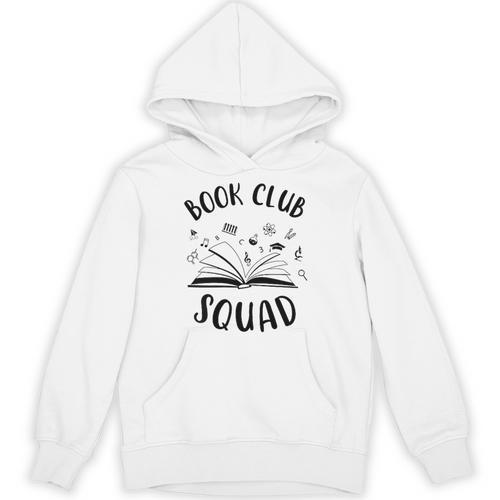Books Club Squad Reading Book Lover Book Minimalist Team Tee Unisex Hoodie - Bookorys
