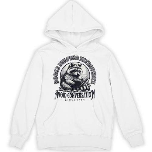 Books Helping Introvert Avoid Conversation Since 1454 Unisex Hoodie - Bookorys