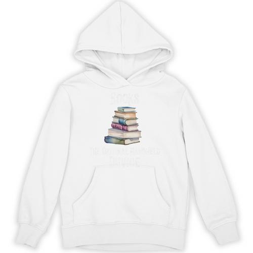 Books The Original Handheld Device Book Librarian Premium Unisex Hoodie - Bookorys CA