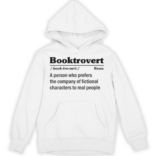 Booktrovert Definition Bookish Introvert Book Lover Unisex Hoodie - Raresse