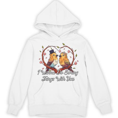 Do Boring Things With You Introvert Couples Antisocial Unisex Hoodie - Raresse