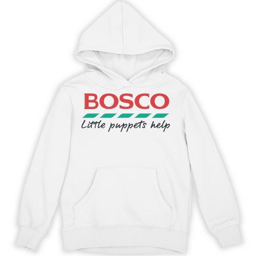 Bosco Little Puppets Help Irish Nostalgia Retro 80s Premium Tri-Blend Unisex Hoodie - Figerry