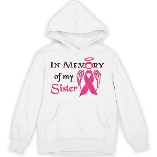 Breast Cancer Walk In Memory Of My Sister Unisex Hoodie - Easessy