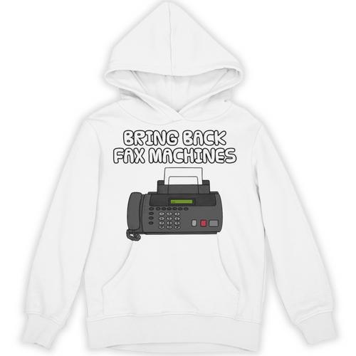 Bring Back Fax Machines Office Sarcasm Nostalgia Premium Tri-Blend Unisex Hoodie - Figerry