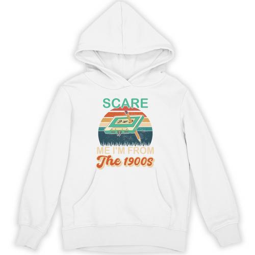 You Can't Scare Me I'm From The 1900s Retro Vintage Premium Tri-Blend Unisex Hoodie - Figerry
