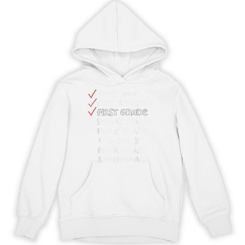Checklist 1st Grade Class Of 2031 Shirt Graduation Unisex Hoodie - Best Gift Smart