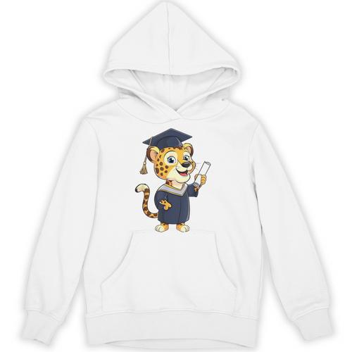 Cheetah Graduation Cute Kindergarten Elementary High School Unisex Hoodie - Best Gift Smart