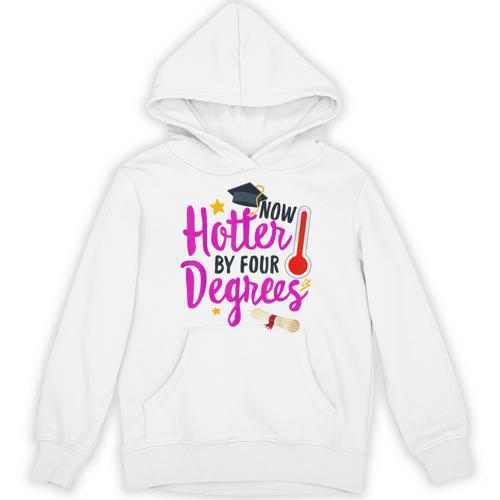 Class Of 2022 Four Degrees Hotter Graduation Day Master Grad Unisex Hoodie - Best Gift Smart