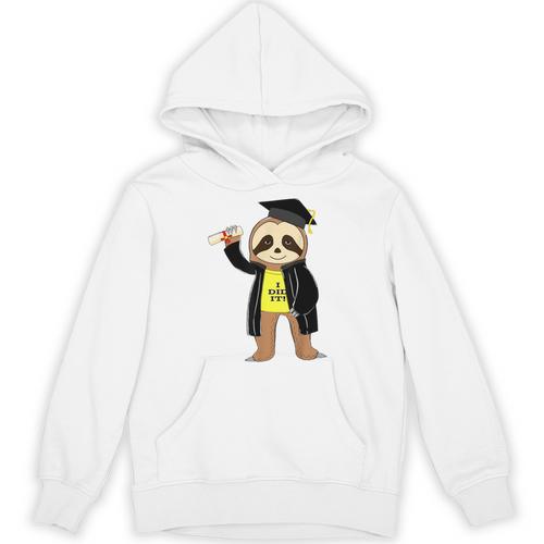 Class Of 2022 Sloth Graduation Masters College High School Unisex Hoodie - Best Gift Smart