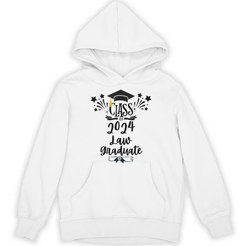 Class Of 2024 Law Graduation 2024 JD Degree Law Graduate Unisex Hoodie - Best Gift Smart