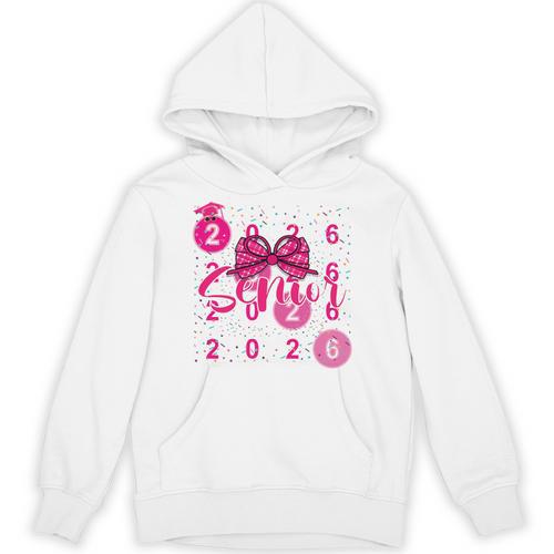 Class Of 2026 Senior Coquette Pink Bow Graduation Family Premium Tri-Blend Unisex Hoodie - Best Gift Smart