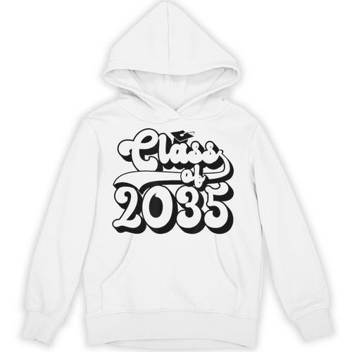 Class Of 2035 Senior Retro 2035 Grad Graduate Graduation Unisex Hoodie - Best Gift Smart