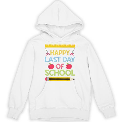 Cool Stylish Happy Last Day Of School Shirt Graduation Unisex Hoodie - Best Gift Smart