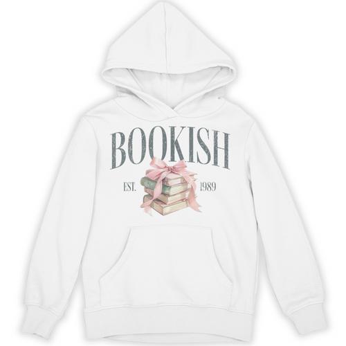 Coquette Bow Book Lover Bookish Coquette Aesthetic Reading Unisex Hoodie - Bookorys