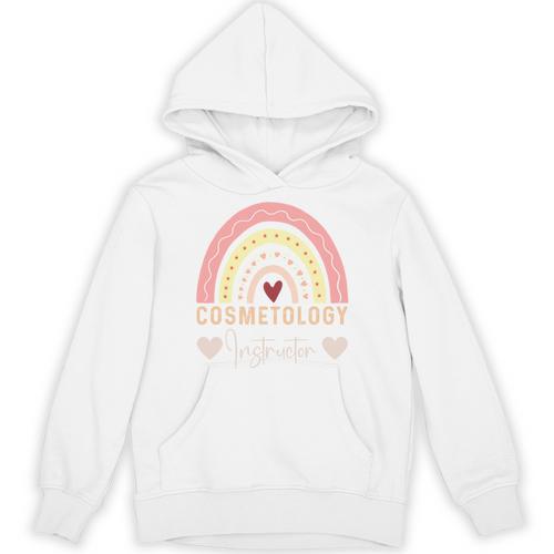 Cosmetology Instructor Cosmetologist Graduation Rainbow Unisex Hoodie - Best Gift Smart